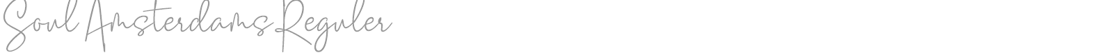 Soul Amsterdams font preview